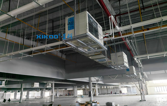 38000平米制衣廠制冷降溫，安裝蒸發(fā)冷省電空調(diào)-臥式軸流機(jī)型