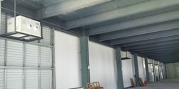 蒸發冷省電空調-臥式射流機組應用于廠房車間降溫