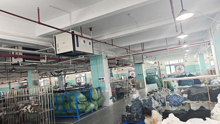 星科射流空調，應用制衣廠制冷降溫